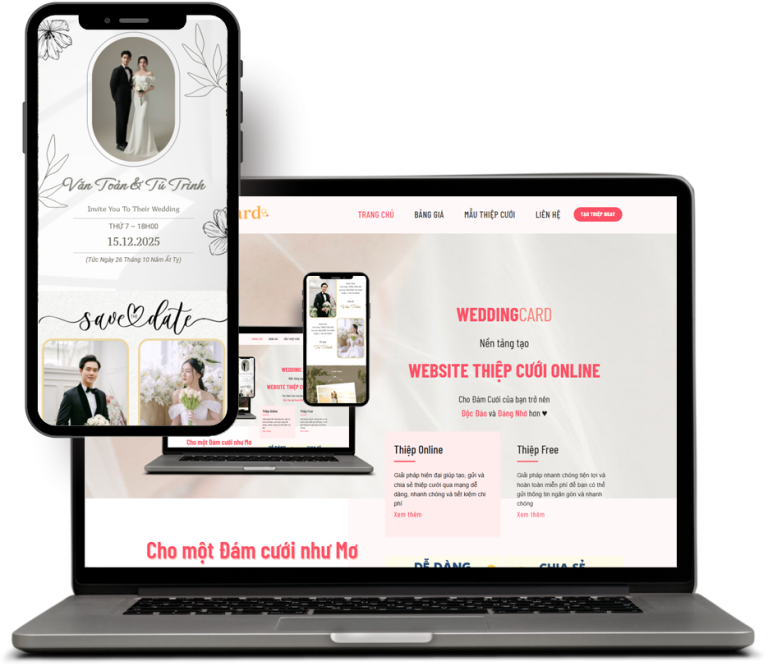 Nền tảng tạo thiệp cưới online - WeddingCard 1 Nền tảng tạo thiệp cưới online - WeddingCard