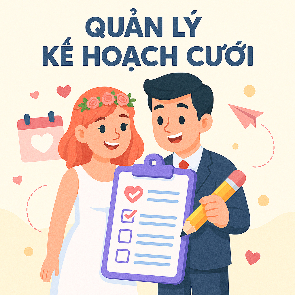 len ke hoach cuoi weddingcard